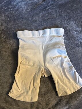 SKIMS High-Waist Sculpting Shorts in Light Beige